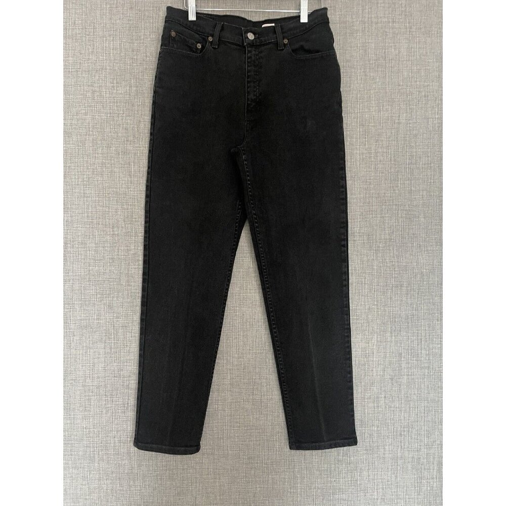 Levis 512 Jeans Womens 10 S Slim Fit Tapered Leg Mom High Rise Black Vintage 90s
